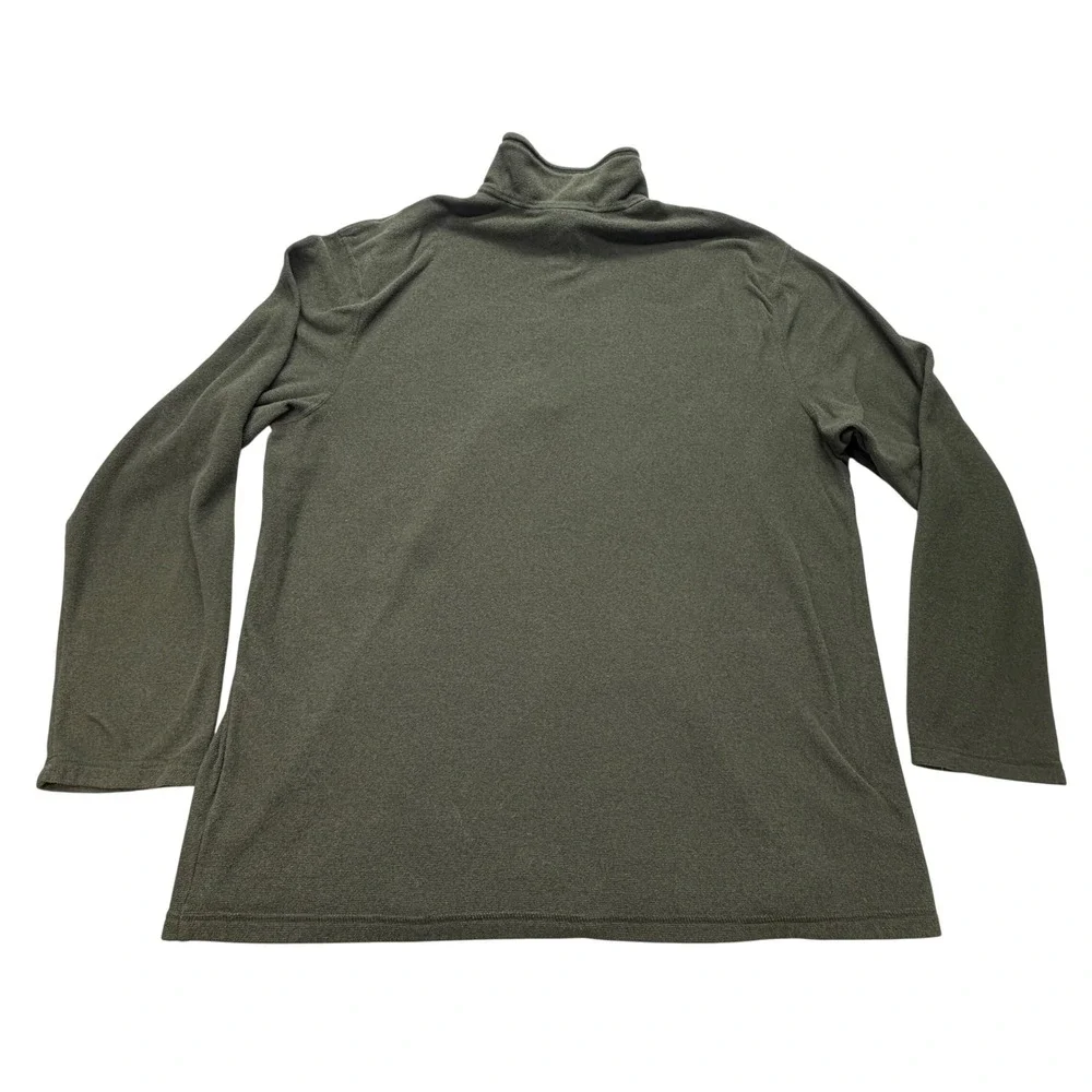 The North Face Polartec 1/4 Zip Fleece Pullover Mens XL Olive Green